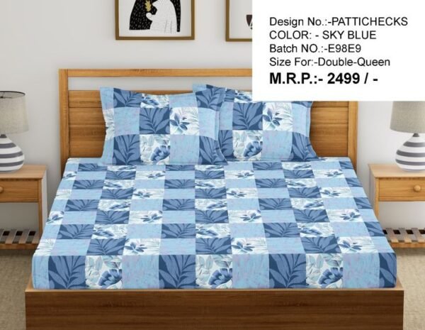 2 Bed Sheets & 4 Cushions Set